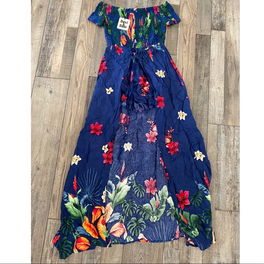 High-low romper